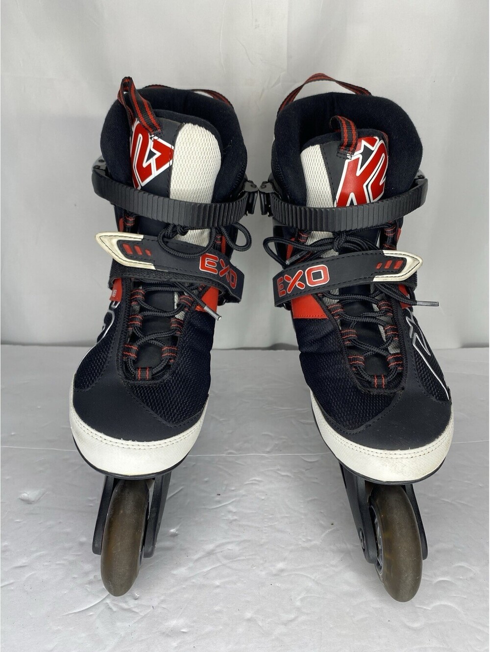 Men’s K2 Exo Tech Soft Boot Inline Skates Roller Rollerskates Black Red Size 9
